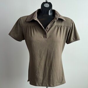 Elegant Olive Button Down Shirt for Women